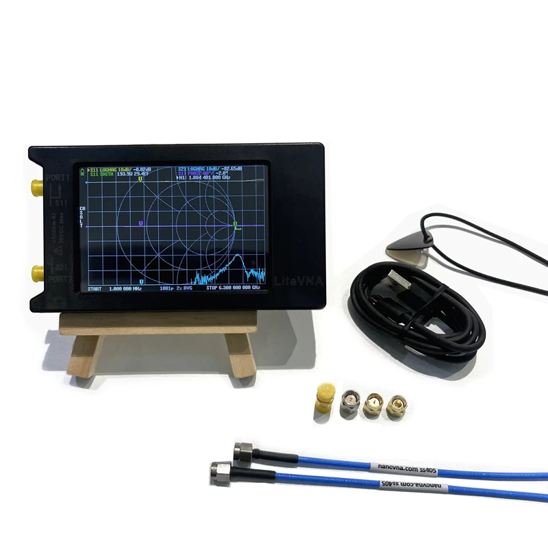 Vna Screen LiteVNA-64 50kHz-6.3GHz VNA Touch Screen Antenna Analyzer