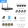 H.view 8CH 5MP 4PCS Wifi Camera Security Kit System Wireless CCTV System NVR Outdoor, Kit: 5MP 4PCS