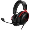 Gaming Headset HyperX Cloud III, DTS Headphone:X Spatial Audio, 53mm drivers, detachable microphone with metal mesh, noise-canceling and LED indicator, 3.5mm jack, USB-C, USB-A, memory foam ear cups, multi-platform, black/red