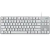 Wired mechanical keyboard, Logitech, K835 TKL, USB, Grey/White