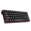 Redragon Fizz TKL K617 RGB Mechanical Gaming Keyboard, black, red switches, USB Type-C