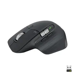 Wireless mouse LOGITECH MX Master 3S Performance, 8000 dpi, Silent, USB, BT, Black
