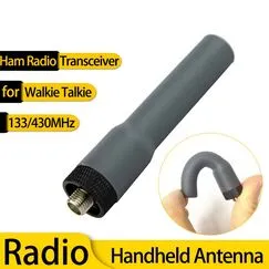 Walkie-talkie Handheld Radio Antenna SF20 VHF/UHF Dual Band Soft Antenna SMA-Female, Head: SMA Female