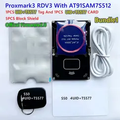 Proxmark3 NFC PM3 Bundle 1 Reader Writer For RFID NFC Card Copier Clone ICEMAN Firmware, Bundle: Bundle 1