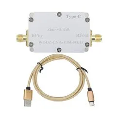 10M-6GHz Low Noise Amplifier Gain 20DB High Flatness LNA RF Signal Driving Receiver Front End