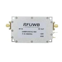 RFUWB UWBPA-10M1G-8W/16W 10-1000MHz Broadband RF Power Amplifier 8W/16W UWB RF Power Amp Module, Power: 8W