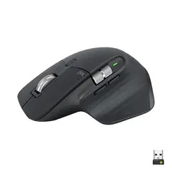 Wireless mouse LOGITECH MX Master 3S Performance, 8000 dpi, Silent, USB, BT, Black