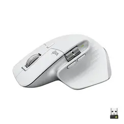 Wireless mouse LOGITECH MX Master 3S Performance, 8000 dpi, Silent, USB, BT, White