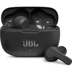 JBL Wave 200TWS In-Ear Audio Headphones, True Wireless, Bluetooth, Deep Bass, IPX2, Touch Control, Black