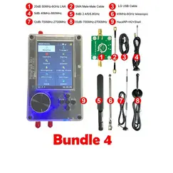 Assembled HackRF Portapack H2 HackRF One 1MHz to 6GHz SDR With Mayhem 2.0.1 R10, Bundle: Bundle 4