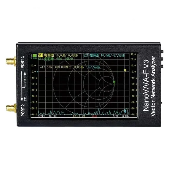 NanoVNA-F V3 1MHz-6GHz Portable Vector Network Analyzer VNA for MF/HF/VHF/UHF/SHF, 2 image