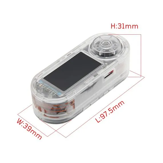 LILYGO® T-Embed ESP32-S3 CC1101 Low-Power Sub-1 GHz RF Transceiver Built-in Battery 1300mAh, Color: Transparent, 6 image