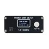 1.6-50MHz PWR SWR Meter 0.5-150W Power SWR Meter with Built-in Battery OLED Display