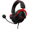 Gaming Headset HyperX Cloud II Black-Red, virtual 7.1 surround sound, USB/3.5mm jack, detachable noise-canceling microphone, memory foam ear cups, multi-platform, black/red.