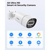 H.View 5Mp 8Mp 4K IP Camera POE Ai Face Detection Cctv Security Cameras H.265 Outdoor, Kit: 1PCS 8MP