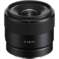 Sony lens, E mount, 11mm, F1.8, Black