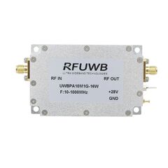 RFUWB UWBPA-10M1G-8W/16W 10-1000MHz Broadband RF Power Amplifier 8W/16W UWB RF Power Amp Module, Power: 8W