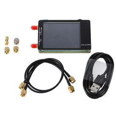 NanoVNA VNA Vector Network Analyzer 2.8 inch LCD 50KHz-900MHz with Battery, Color: Black