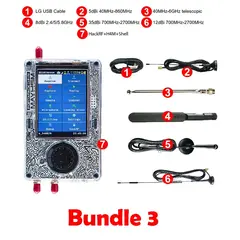 New Generation HackRF One PortaPack H4M Mayhem Signature Edition R10C SDR Radio MAX2837 With Mayhem Firmware Flashed, Bundle: Bundle 3