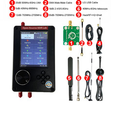 Assembled HackRF Portapack H2 HackRF One 1MHz to 6GHz SDR With Mayhem 2.0.1 Firmware Flashed, Bundle: Bundle 4
