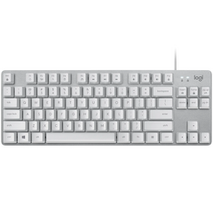 Wired mechanical keyboard, Logitech, K835 TKL, USB, Grey/White