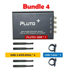 PLUTO+ SDR AD9363 2T2R Radio SDR Transceiver Radio 70MHz-6GHz, Bundle: Bundle 4