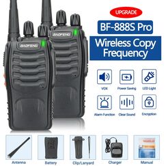 Baofeng BF 888S 2PCS PRO Walkie Talkie UHF 400 470MHz Long Range Two Way Ham Radios Transceiver, Kit: 2PCS PRO