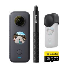 Sport video camera Insta360 ONE X2 Get-set Kit , 5.7K, 360° , Waterproof, Black, Kit: Get-set Kit