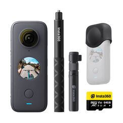 Sport video camera Insta360 ONE X2 Bullet Time Kit, 5.7K, 360°, Waterproof, Black, Kit: Bullet Time Kit