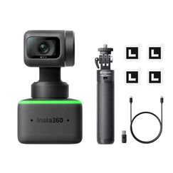 Webcam, Insta360, Link, Tripod Kit 4K, 1/2 inch sensor, HDR, Black/Green, Kit: Tripod Kit