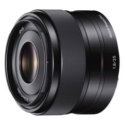 Sony lens, E mount, 35mm, f1.8 OSS, Black