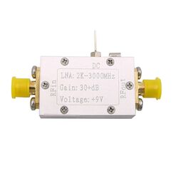 RF Low Noise Amplifier LNA Wideband Amplifier 2K-3000MHz Gain 30+dB For Shortwave FM Broadcast