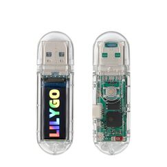 LILYGO T-Dongle-S3 ESP32-S3 Development Board With Screen Dongle 0.96 inch ST7735 LCD Display Support WiFi Bluetooth TF Card, Option: With LCD