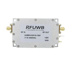 RFUWB UWBPA-10M1G-8W/16W 10-1000MHz Broadband RF Power Amplifier 8W/16W UWB RF Power Amp Module, Power: 8W