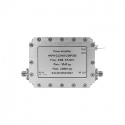 30 MHz-6,5 GHz 36 dB Wzmacniacz mocy RF 2 W Moduł ultraszerokopasmowy SMA żeński 12 V