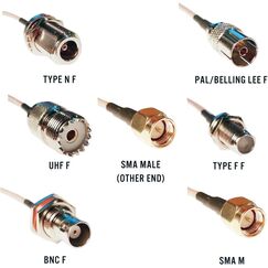 RTL-SDR Blog SMA Pigtail Antenna Adapter Set – 6 RG316 Adapters