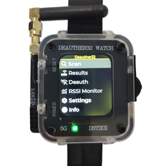 Deauther32 Watch Max ESP32-C5 Dual-Band WiFi 6 Security Testing Watch