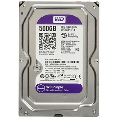 HDD WD Purple, 64MB cache, SATA III, Size: 500GB