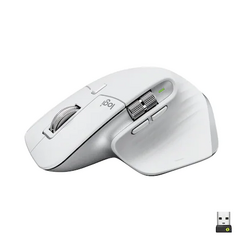 Wireless mouse LOGITECH MX Master 3S Performance, 8000 dpi, Silent, USB, BT, White