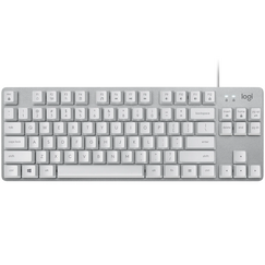 Wired mechanical keyboard, Logitech, K835 TKL, USB, Grey/White