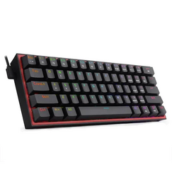 Redragon Fizz TKL K617 RGB Mechanical Gaming Keyboard, black, red switches, USB Type-C
