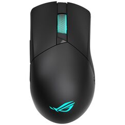 ASUS ROG Gladius III wireless gaming mouse, Omron switches, 19000 dpi, exclusive push-fit II socket design, ROG Omni Mouse Feet, ROG Paracord, triple-mode connectivity (wired/2.4 GHz/Bluetooth), RGB Aura Sync lighting , Black