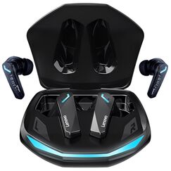 Lenovo GM2 PRO Headphones, Bluetooth 5.3, TWS, Gaming 9D Bass Surround, IPX5, Low Lag, LED, with microphone, Black/White, Color: Black