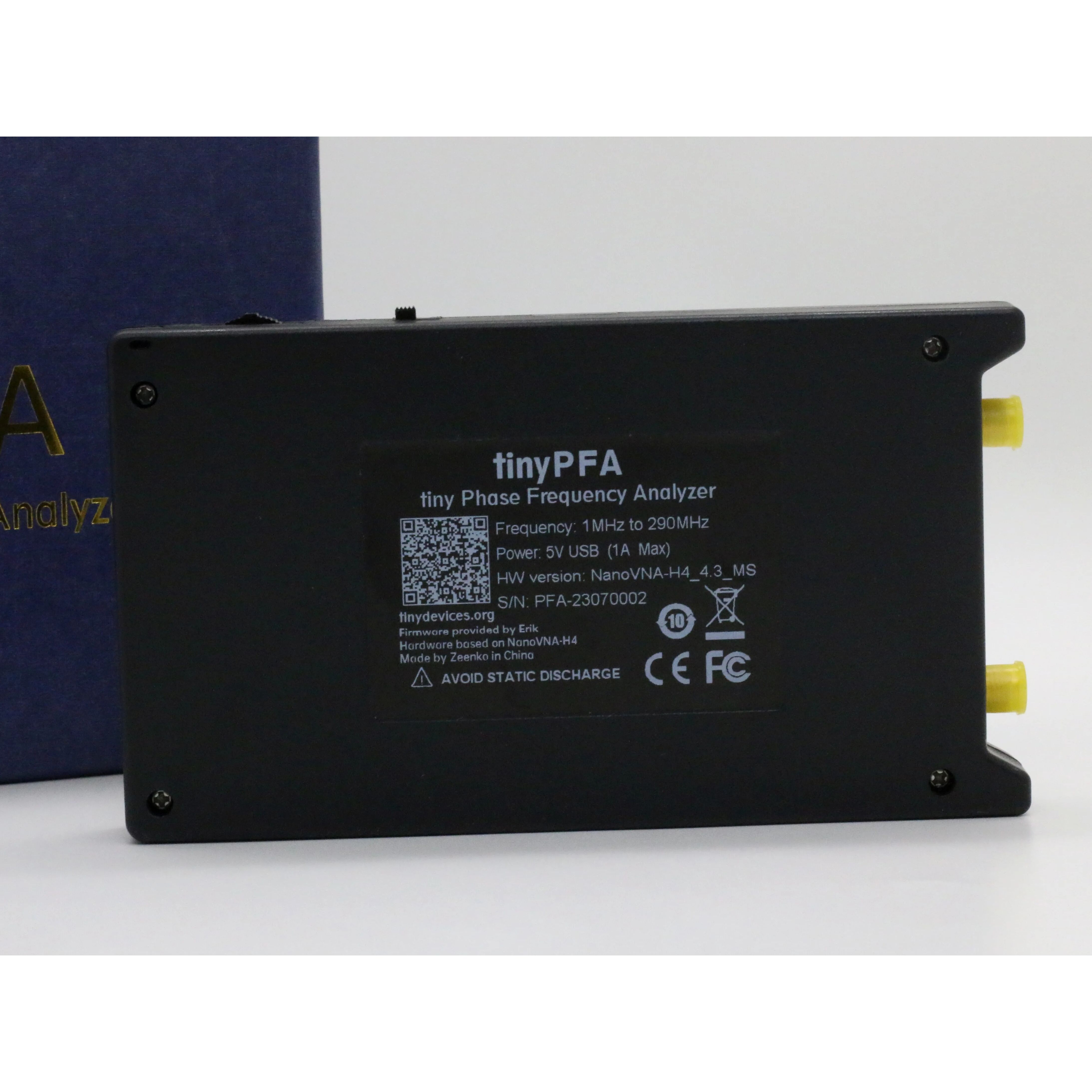 TinyPFA Phase Frequency Analyzer 1-300MHz Portable Tester