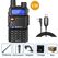 Baofeng Walkie Talkie UV 5R 5W Cable 5W 8W Dual Band Ham Two Way Radio Vhf Uhf FM Radio Handheld Transceiver, Kit: 5W cable