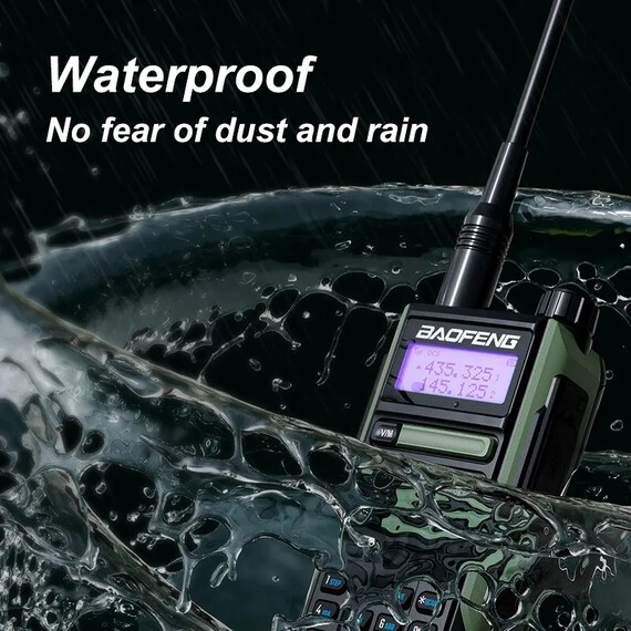 Baofeng UV16 Pro V2 CB Ham Radio Station Two Way Amateur VHF 10 Watts, Green, Color: Green, 4 image Baofeng UV16 Pro V2 CB Ham Radio Station Two Way Amateur VHF 10 Watts, Green, Color: Green, 4 image