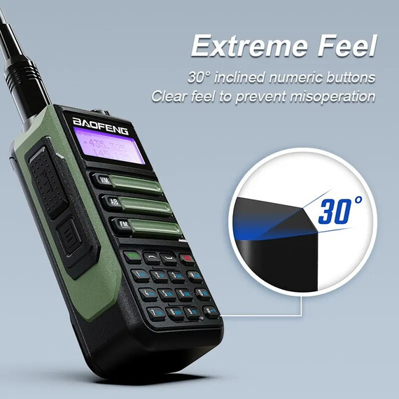 Baofeng UV16 Pro V2 CB Ham Radio Station Two Way Amateur VHF 10 Watts, Green, Color: Green, 5 image Baofeng UV16 Pro V2 CB Ham Radio Station Two Way Amateur VHF 10 Watts, Green, Color: Green, 5 image