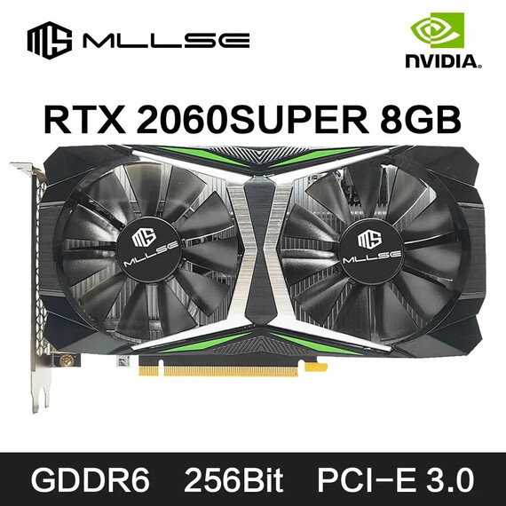 Placa video MLLSE GeForce® RTX 2060 SUPER™, 8GB, 256-bit