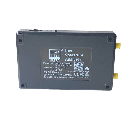 TinySA Ultra 100KHz-5.3GHz 4 inch Display Hand Held Small Spectrum Analyzer RF Generator with Battery, 5 image TinySA Ultra 100KHz-5.3GHz 4 inch Display Hand Held Small Spectrum Analyzer RF Generator with Battery, 5 image