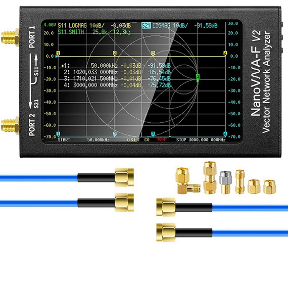 Nanovna-F V2 Vector Network Analyzer Vector Network Analyzer VNA for MF/HF/VHF/UHF/SHF